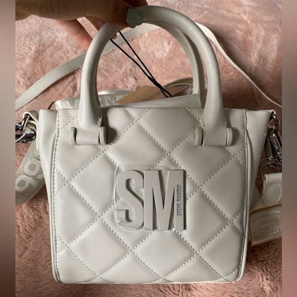 New Steve Madden Ivory Bbabi handbags with removable coin pouch - Picture 4 of 7